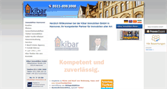 Desktop Screenshot of kibar-immobilien.de