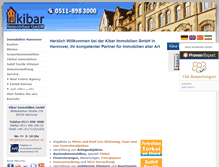 Tablet Screenshot of kibar-immobilien.de